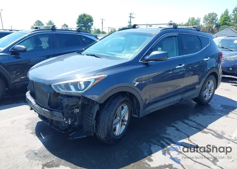 2017 Hyundai Santa Fe Sport 2.4L из США, поврежденный, VIN 5NMZU3LB1HH006055